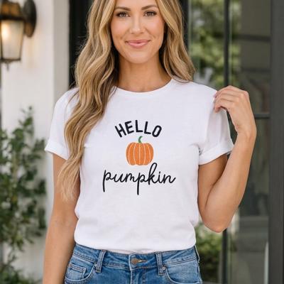 Harlee Sleeve Hello Pumpkin T-Shirt