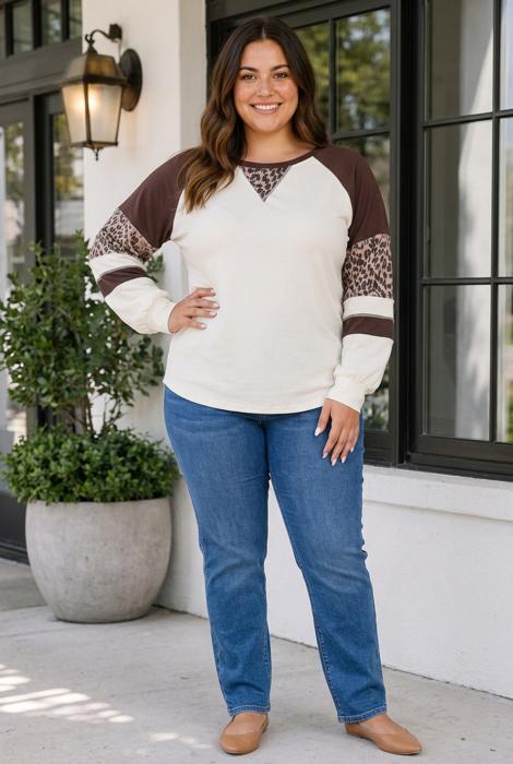 Harleigh Long Sleeve Blouse Long Sleeve PLUS Top