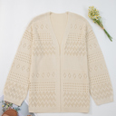 Smoke Gray Small Harley Open Front Cardigan Sweater