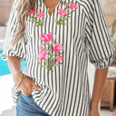  Harmoni Detail Short Sleeve Blouse