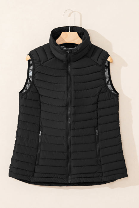 Harper Quilted Zipped Puffer Vest