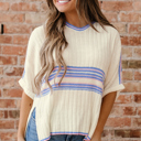 White XL Haven Rib Knit Oversized Sweater
