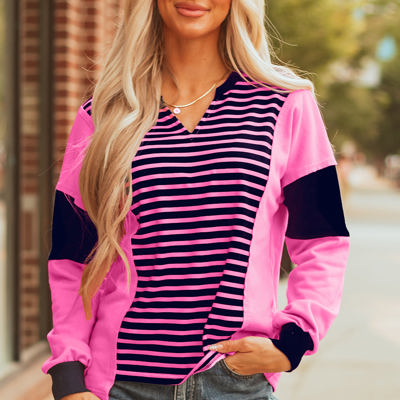 Haven Stripe Loose Fit Long Sleeve Top
