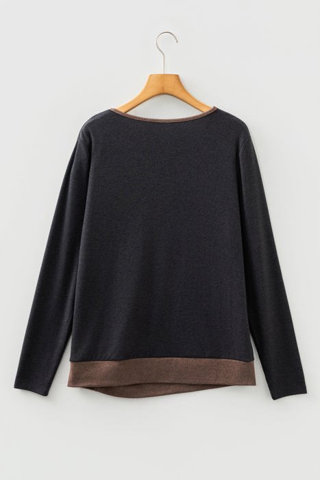 Heaven Trim Decor Long Sleeve Top