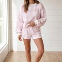  Heidi Pullover Drawstring Casual Shorts Set