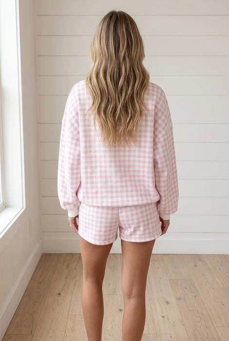 Heidi Pullover Drawstring Casual Shorts Set