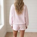  Heidi Pullover Drawstring Casual Shorts Set