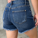  Holland Hem Distressed Whiskery Shorts