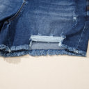  Holland Hem Distressed Whiskery Shorts
