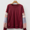  Hollihanna Sleeve Raw Seam Sweatshirt