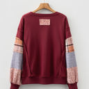  Hollihanna Sleeve Raw Seam Sweatshirt