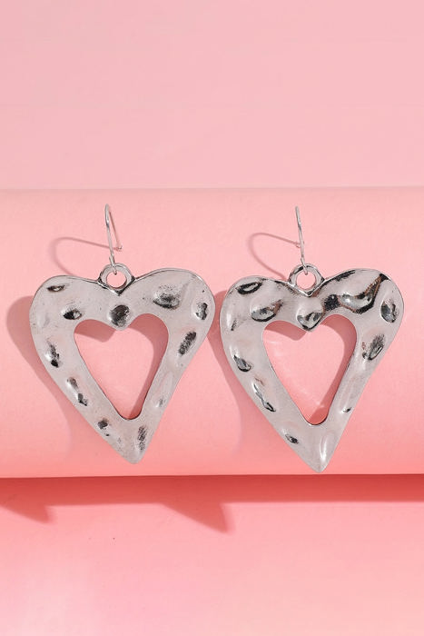 Hollowed Heart Shape Earrings