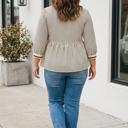  Holly Patchwork Striped Tunic PLUS Blouse
