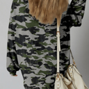  Honey Patchwork Drop Shoulder Sweatshirt