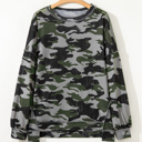  Honey Patchwork Drop Shoulder Sweatshirt