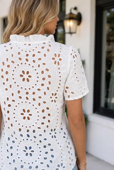 Ila Hollow Out Blouse