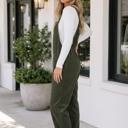  Iliana Solid Color Corduroy Jumpsuit