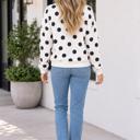  Imani Casual Polka Dot Pullover