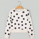  Imani Casual Polka Dot Pullover