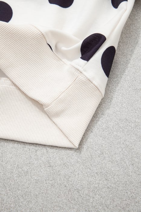 Imani Casual Polka Dot Pullover