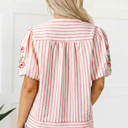  Imani Embroidered Puff Sleeve Blouse