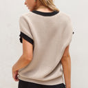  Inaya Beige Batwing Sleeve Sweater Top