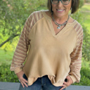  Iris Notched Raw Edge PLUS Jumper