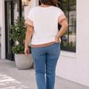  Isabela Applique Ribbed PLUS Top