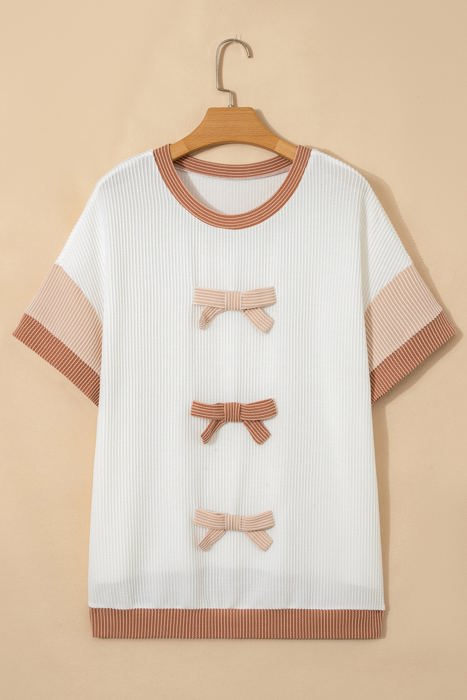 Isabela Applique Ribbed PLUS Top