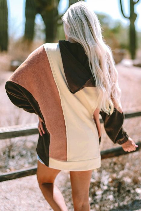 Isabelle Patchwork High Low Hoodie