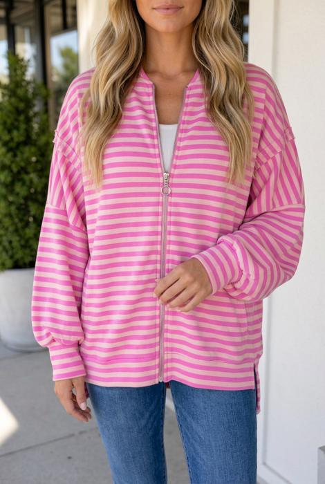 Ivanna Puff Sleeve Zip Jacket