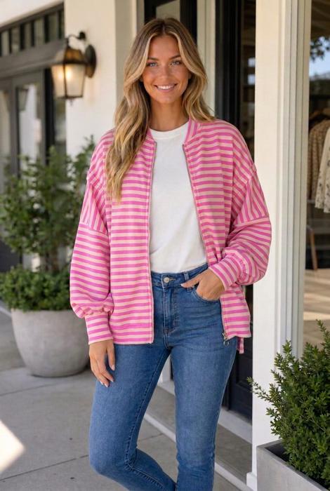 Ivanna Puff Sleeve Zip Jacket