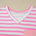  Ivanna Stripe Colorblock Patched PLUS Tee