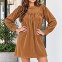Desert Gold Small Ivannna Sleeve Shift Short Dress