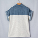  Ivey Collar Short Sleeve Top