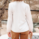  Ivy Patchwork Stand Loose Shirt