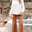  Ivy Patchwork Stand Loose Shirt