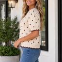  Izabela Short Sleeve Shift Sweater