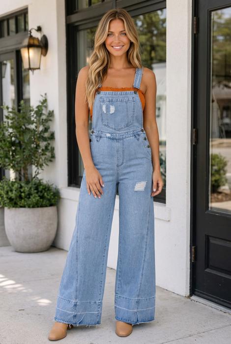 Izabella Straps Overall Jumpsuit