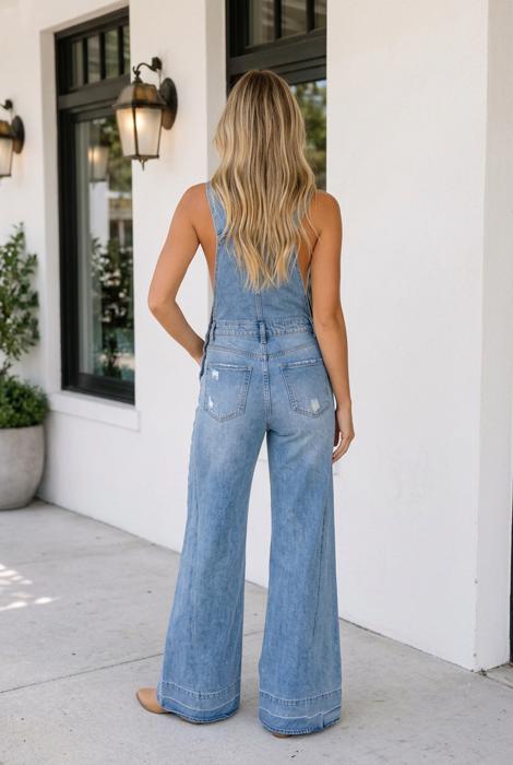 Izabella Straps Overall Jumpsuit
