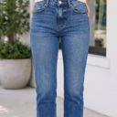 Dark Blue Size 6 Jada Hem Cropped Jeans