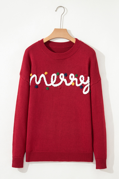 Jade Christmas Drop Shoulder Sweater