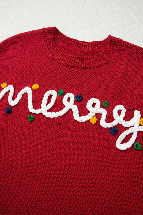 Jade Christmas Drop Shoulder Sweater