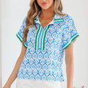  Jade Sleeve Summer Blouse Top