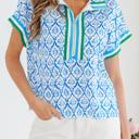  Jade Sleeve Summer Blouse Top