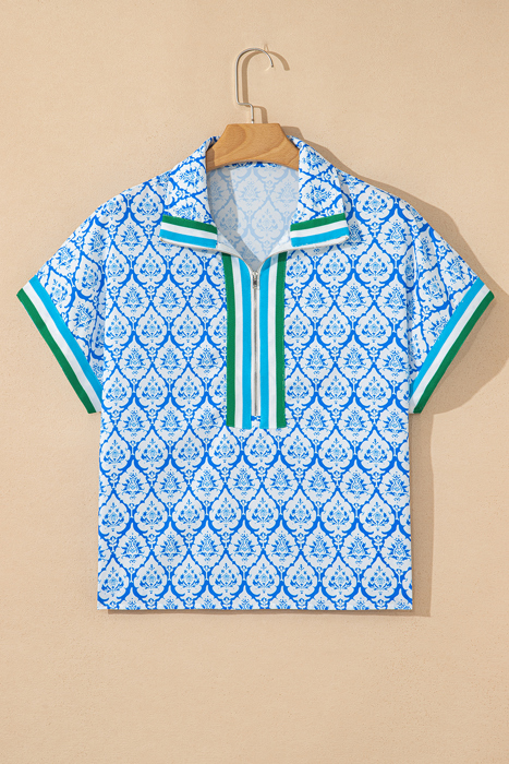 Jade Sleeve Summer Blouse Top