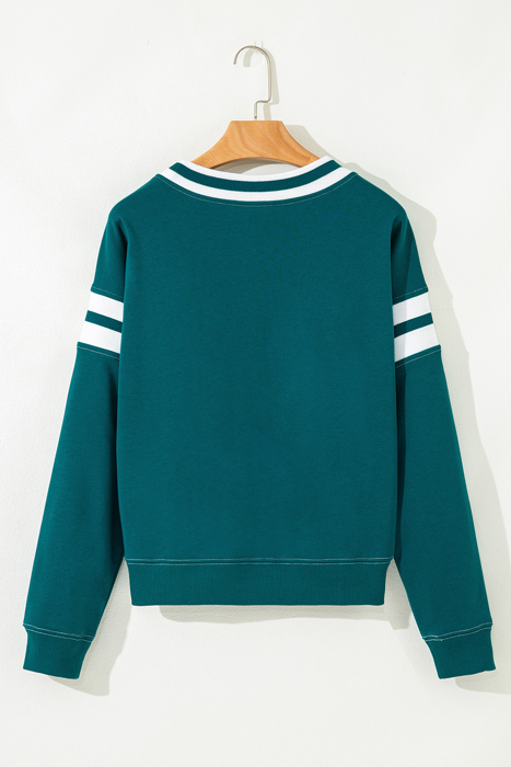 Jadeita Patchwork Drop Shoulder Sweatshirt