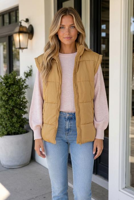 Jaine Collar Zip Winter Vest