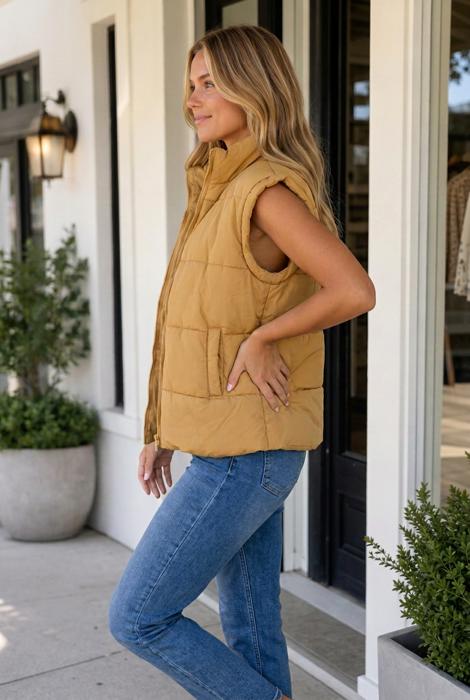 Jaine Collar Zip Winter Vest