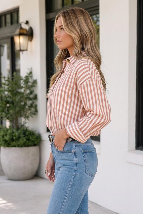 Jaliyah Casual Shirt Long Sleeve Top